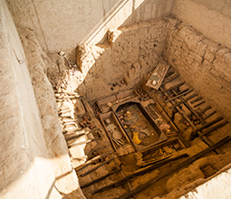 Representation of the tomb of the Lord of Sipan.